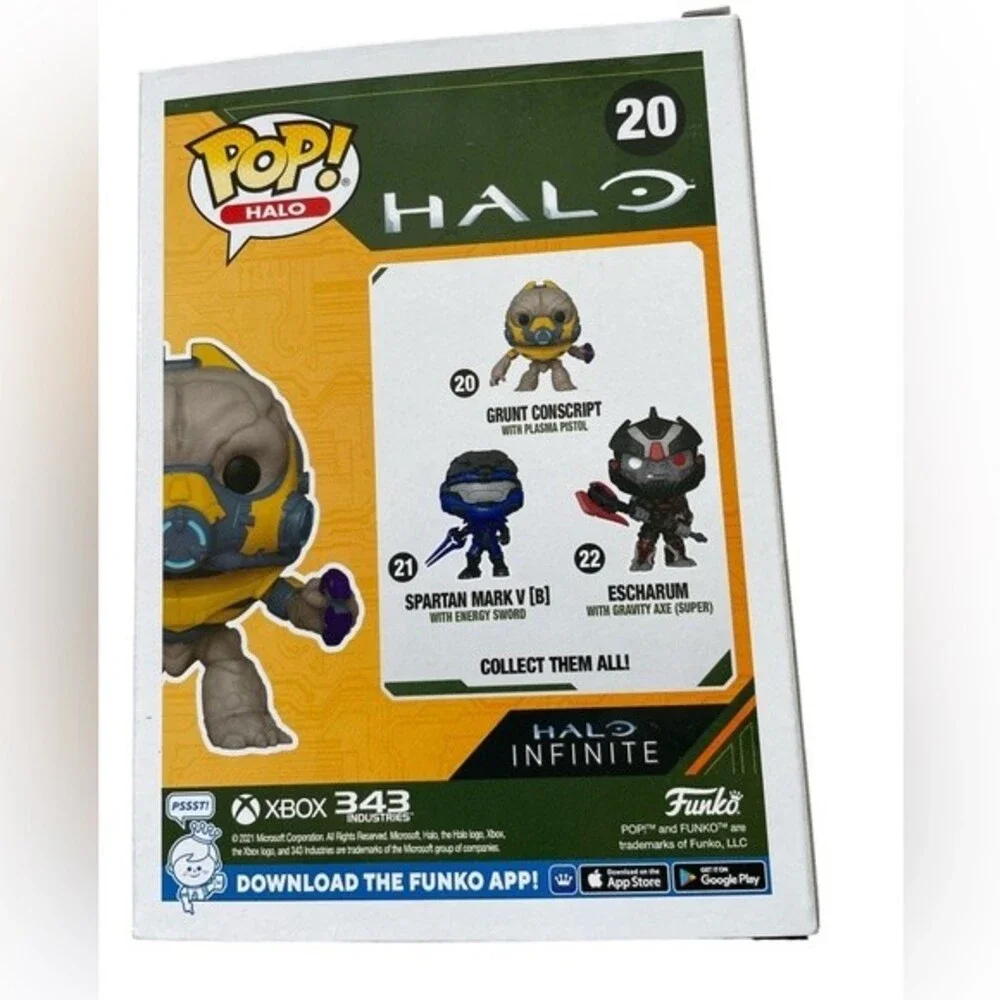 Funko Pop Halo #20 Grunt Conscript With Plasma Pistol New
